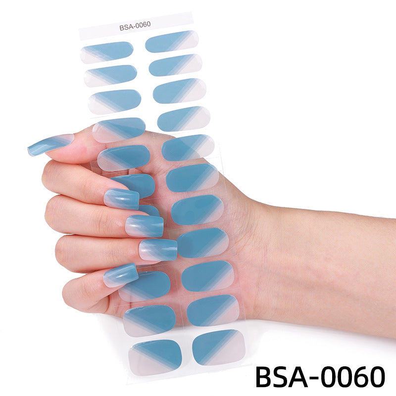 No-Bake Gel Nail Stickers Christmas European Style