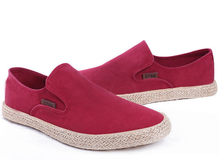 Men’s Hemp Rope Canvas Straw Shoes