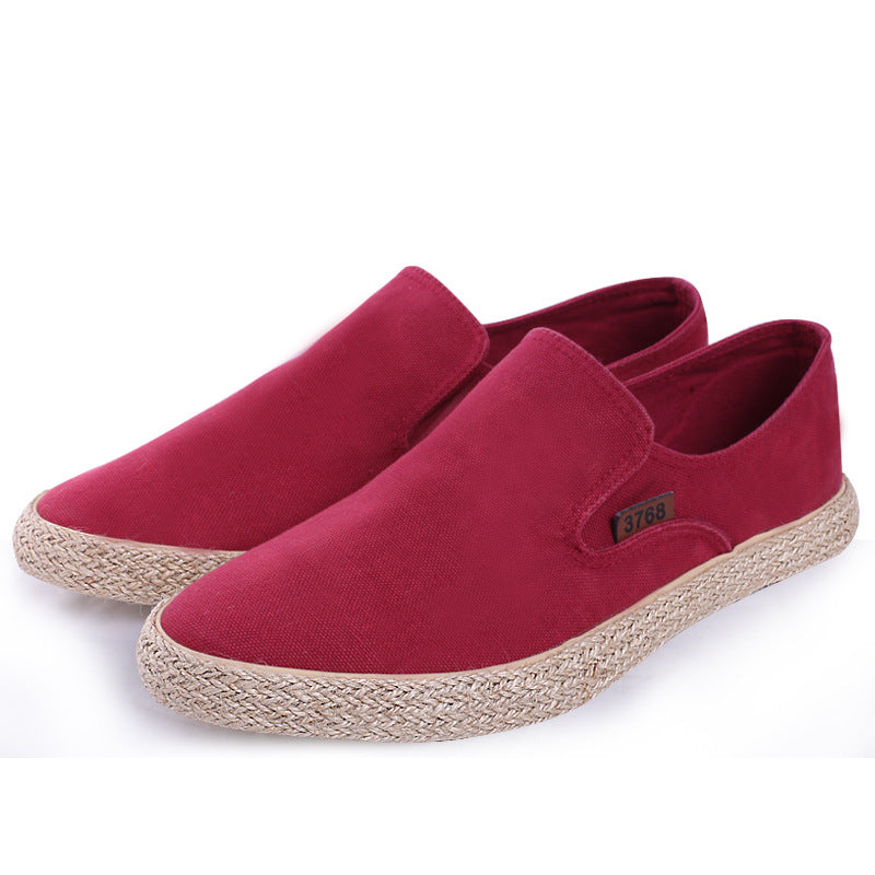 Men’s Hemp Rope Canvas Straw Shoes