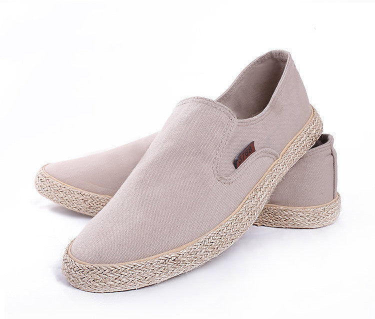Men’s Hemp Rope Canvas Straw Shoes