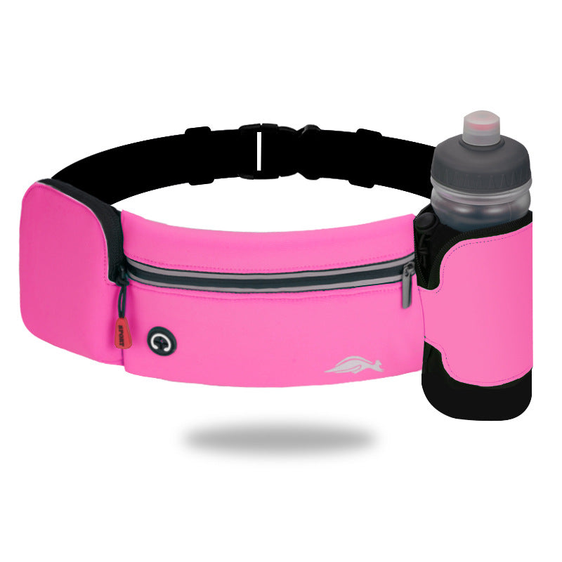 Lightweight Sports Waist Bag with Water Bottle Holder – Climbing, Hiking & Gym Fitness Belt