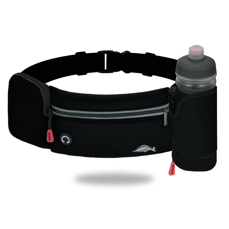Lightweight Sports Waist Bag with Water Bottle Holder – Climbing, Hiking & Gym Fitness Belt