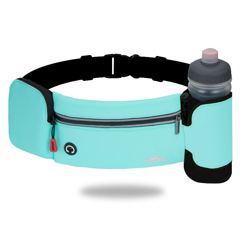 Lightweight Sports Waist Bag with Water Bottle Holder – Climbing, Hiking & Gym Fitness Belt