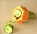 Spiral Vegetable Cutter – Kitchen Gadget Cucumber Slicer & Spiral Knife Tool