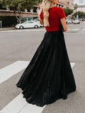 Women’s High Waist Casual Long Skirt