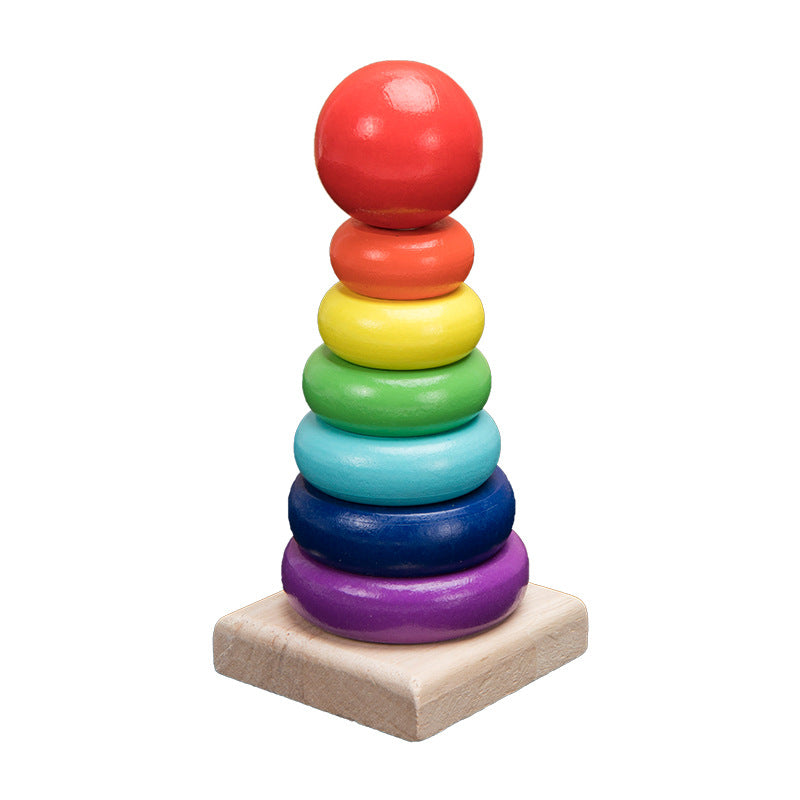 Montessori Wooden Rainbow Blocks