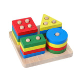 Montessori Wooden Rainbow Blocks