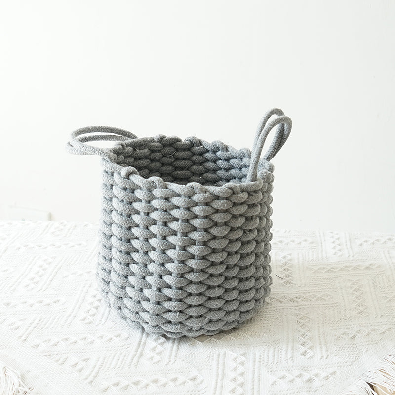 Handmade Cotton Rope Storage Basket