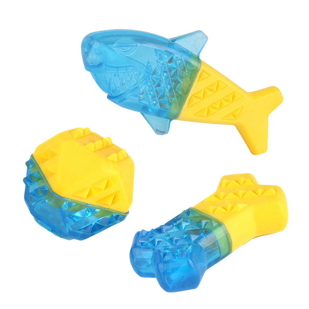 Freezable Water-Filled Dog Bone Toy