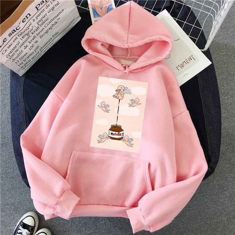 Women’s Casual Printed Hoodie Sweatshirt Top