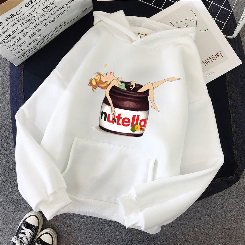 Women’s Casual Printed Hoodie Sweatshirt Top
