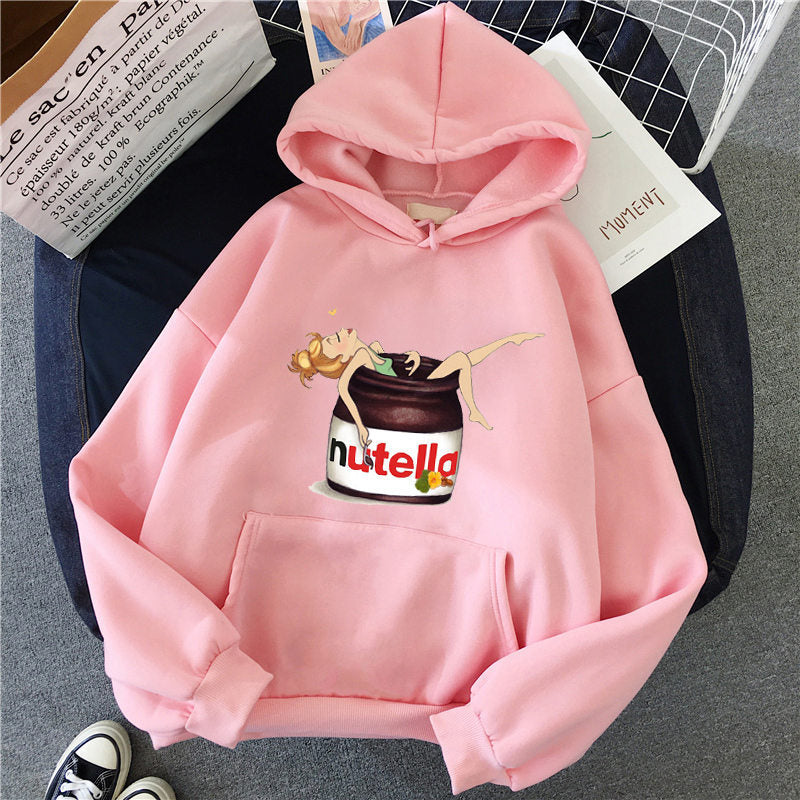 Women’s Casual Printed Hoodie Sweatshirt Top