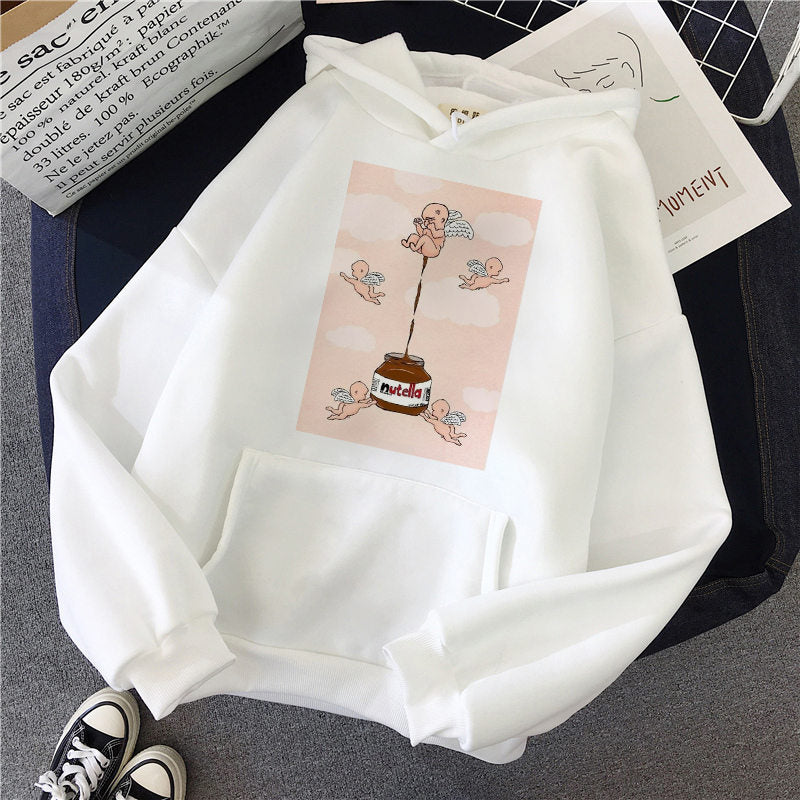 Women’s Casual Printed Hoodie Sweatshirt Top