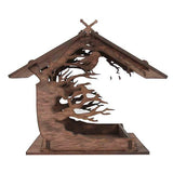Wooden Outdoor Bird Feeder Garden Hanging Pendant Decoration