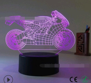 3D Owl LED Night Light – Touch Control Colorful Table Lamp