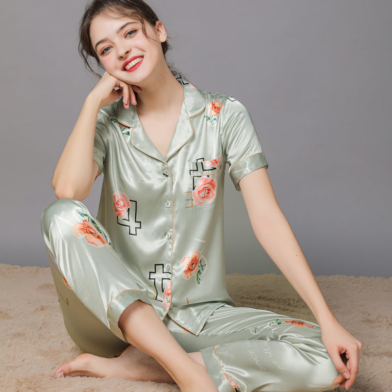 Women’s Silk Pajama Set