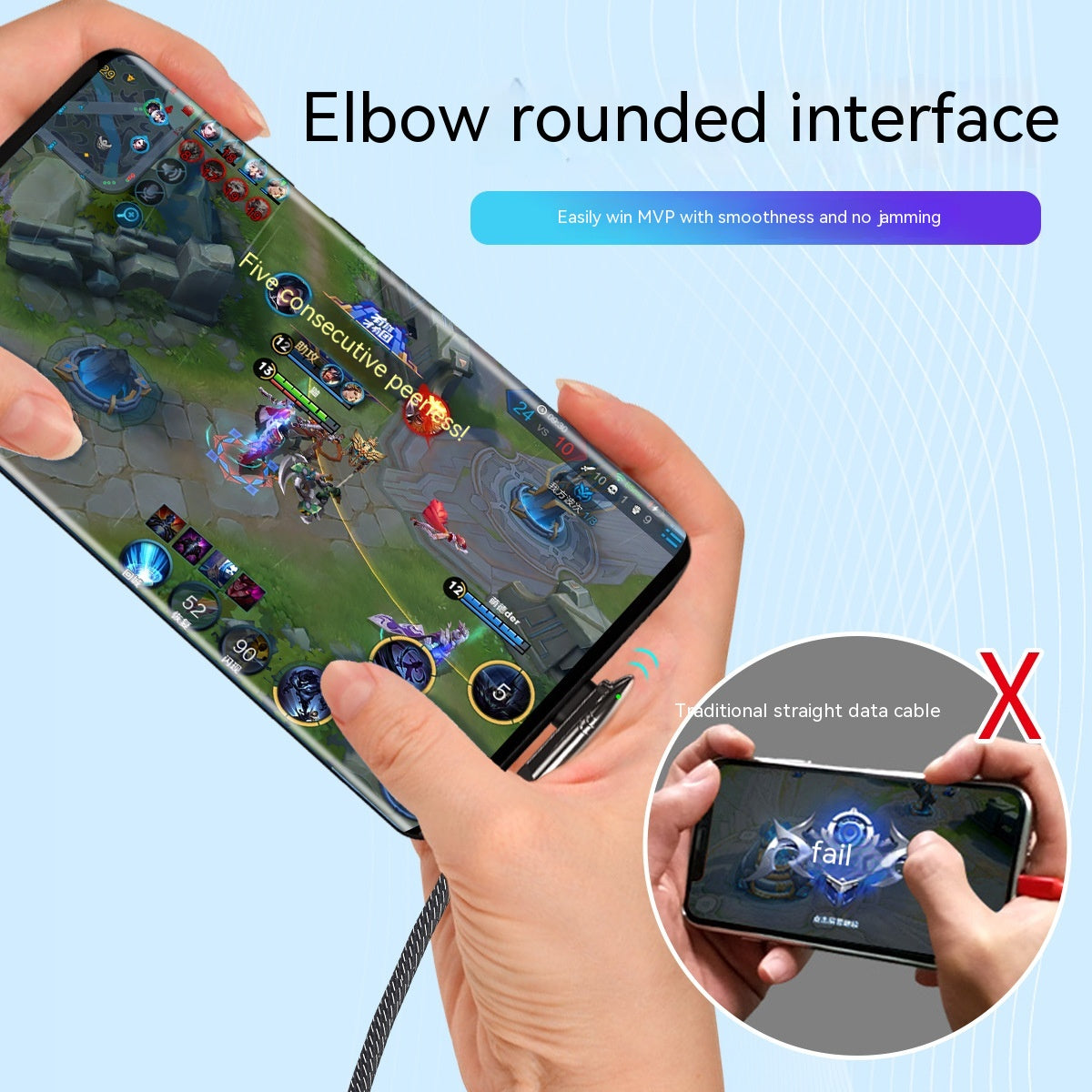 Elbow Mobile Phone Charging Cable