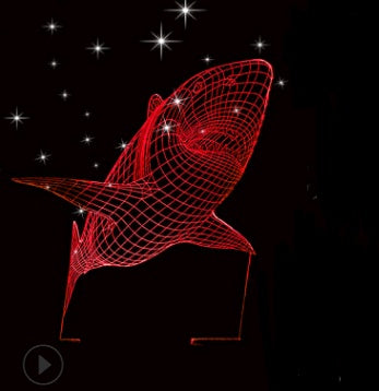 3D Owl LED Night Light – Touch Control Colorful Table Lamp