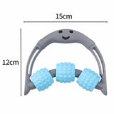 Handheld Massage Roller With Three Wheels