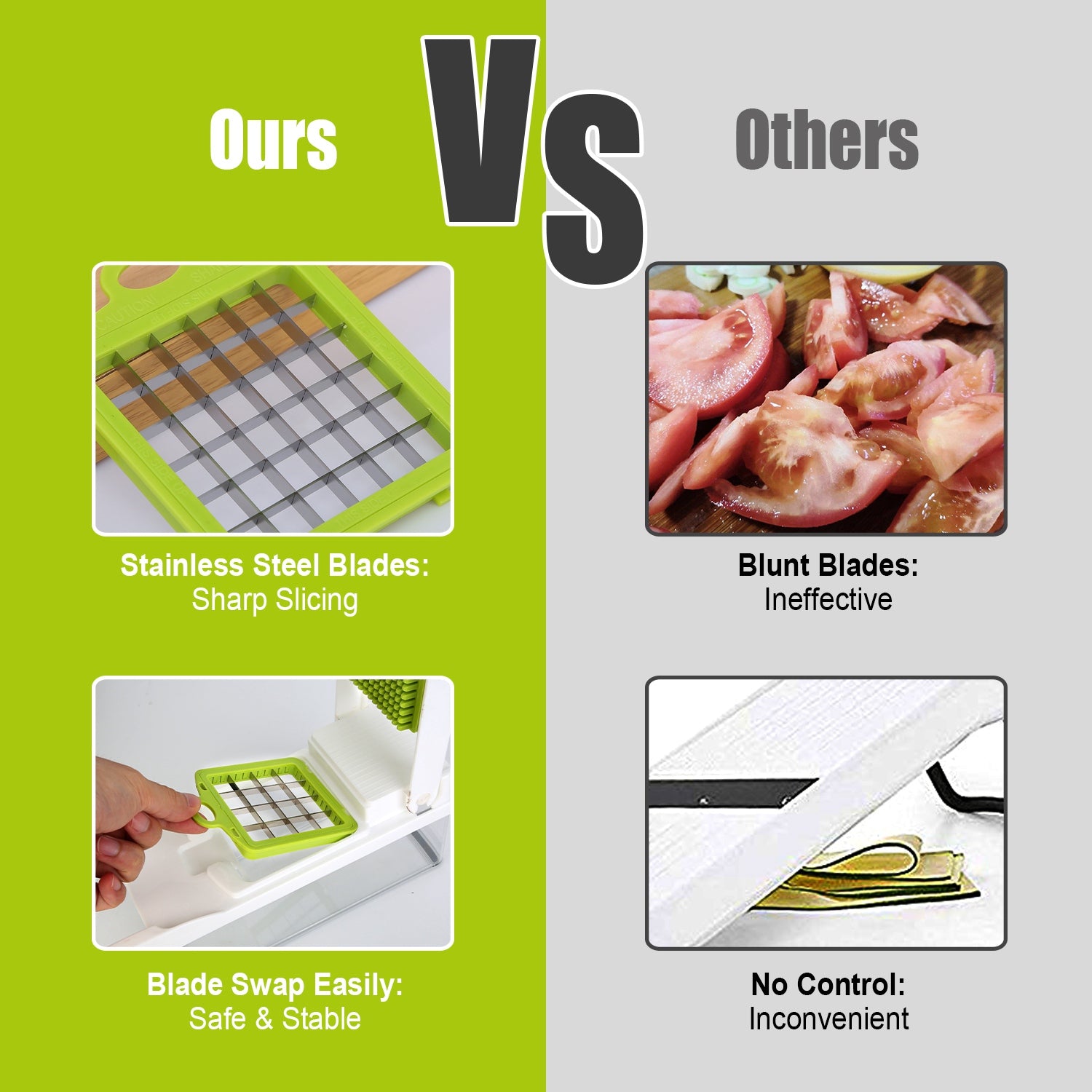 12-in-1 Vegetable Chopper & Food Slicer with Container