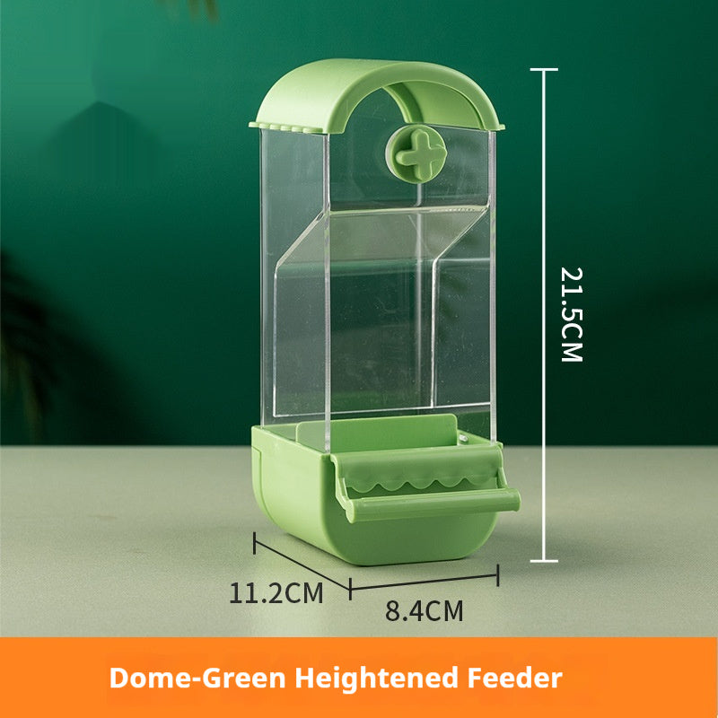 Automatic Parrot Feeder with Food Storage Container