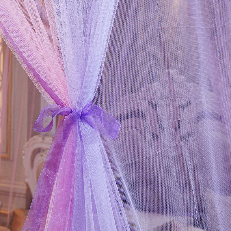 Dreamy Bed Curtain Canopy – Elegant Bedroom Bed Veil for Romantic Decor