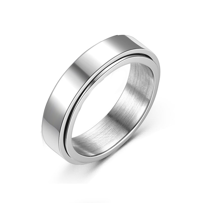 Titanium Steel Personality Ring – Hip Hop Style