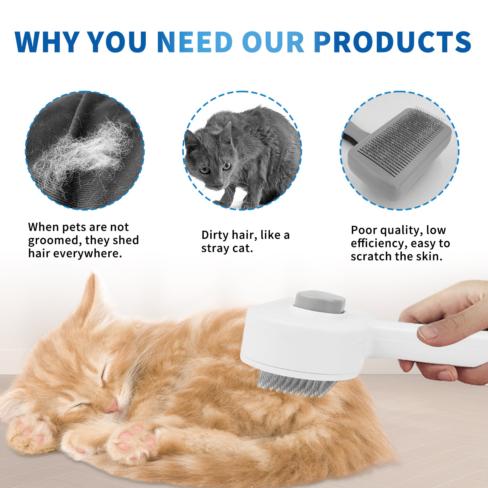 Efficient Universal Pet Hair Removal Comb