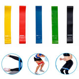 Yoga & Pilates Rubber Resistance Bands – Indoor & Outdoor Fitness Workout (0.35mm–1.1mm)