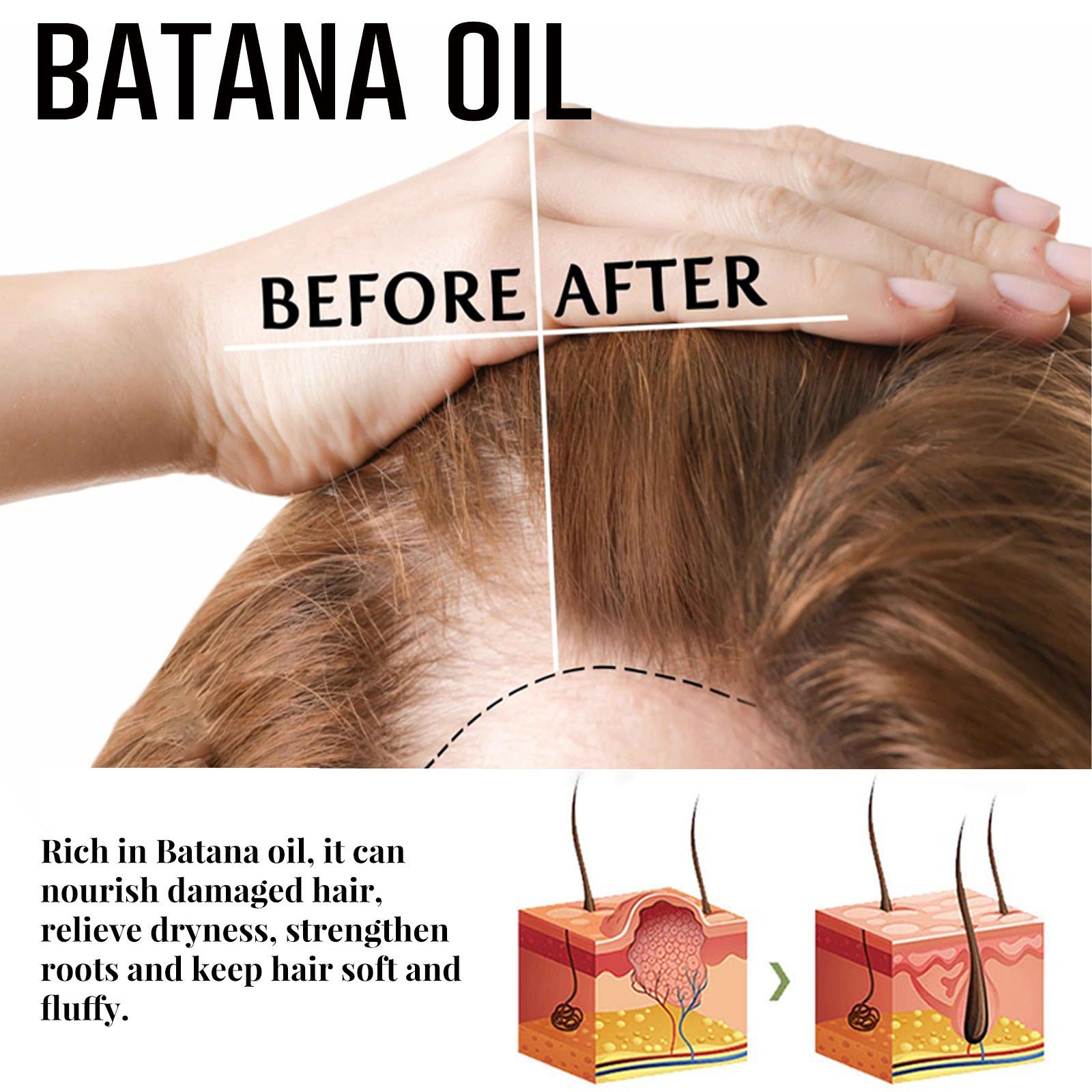 Batana Hair Mask for Moisturizing Soft and Plump Hair