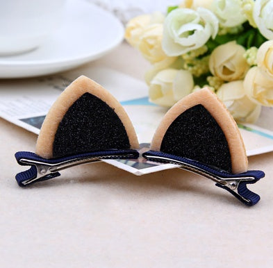 Girls Cat Ear Hair Clip Set