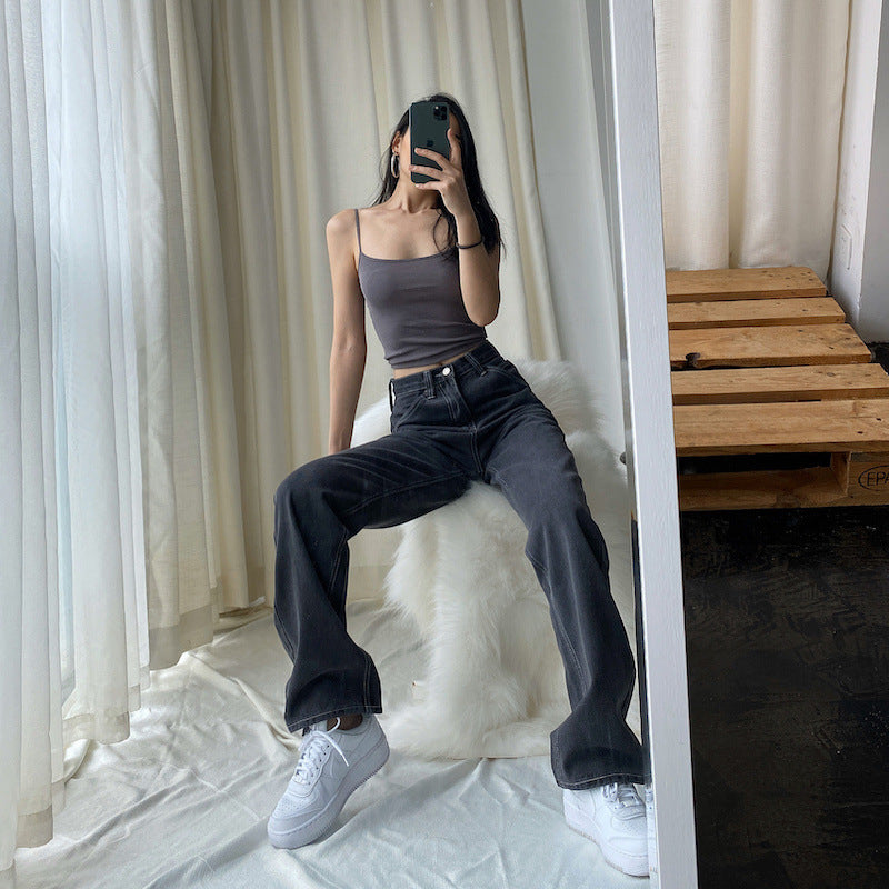 Women’s Casual High Waist Loose Jeans