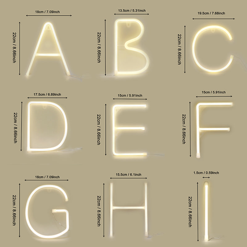LED English Letter Light