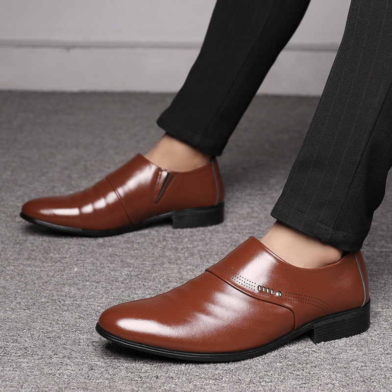 Men’s Leather Pointed Toe Casual Shoes