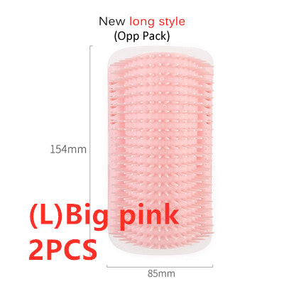 Self-Grooming Cat Brush Wall-Mounted Rubbing Device