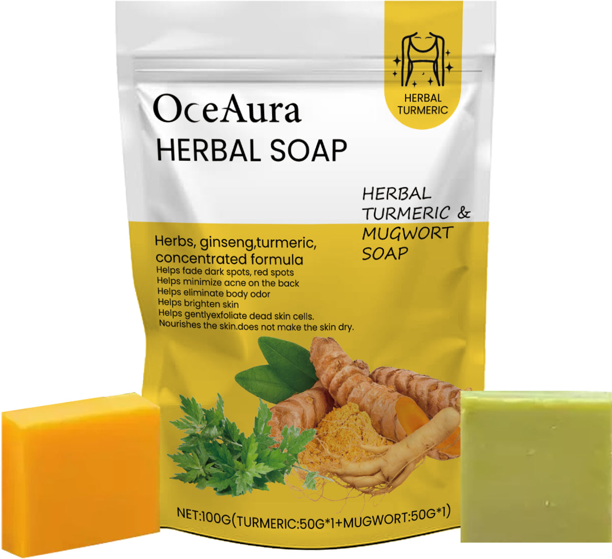 Turmeric Herbal Face and Body Soap