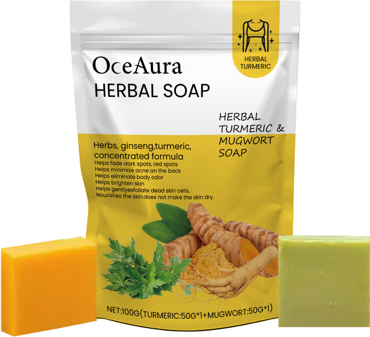 Turmeric Herbal Face and Body Soap