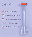 360° Rotary Eye and Face Massage Wand with Red LED