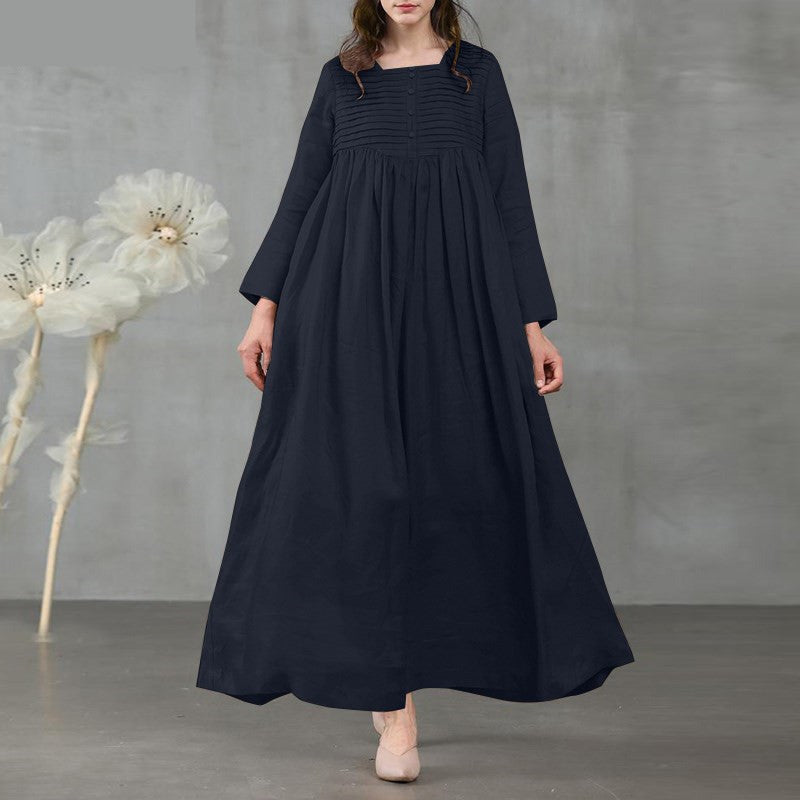 Women’s Long Sleeve Bodycon & Loose Dress Stylish Vestido