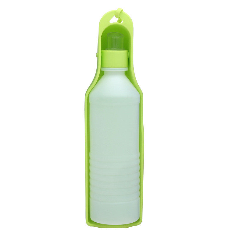 Portable Outdoor Pet Water Fountain with Feeding Bowl