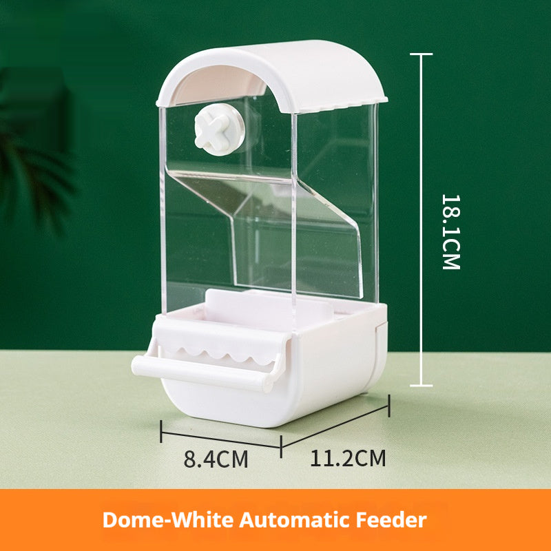 Automatic Parrot Feeder with Food Storage Container