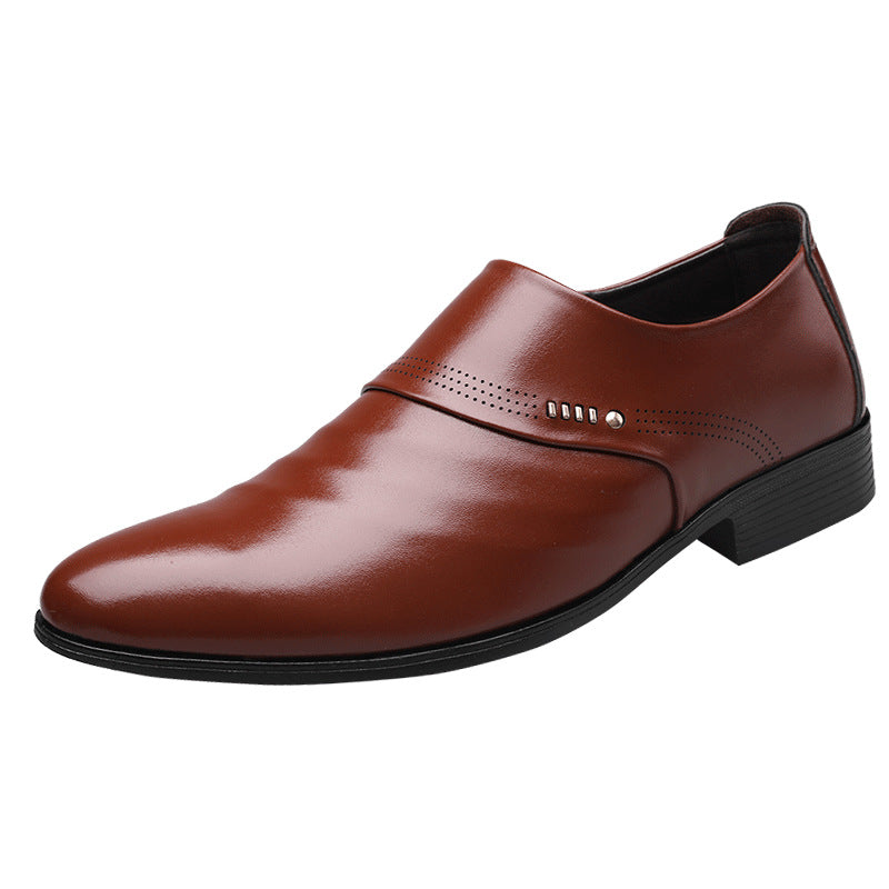Men’s Leather Pointed Toe Casual Shoes