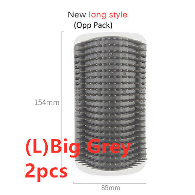 Self-Grooming Cat Brush Wall-Mounted Rubbing Device