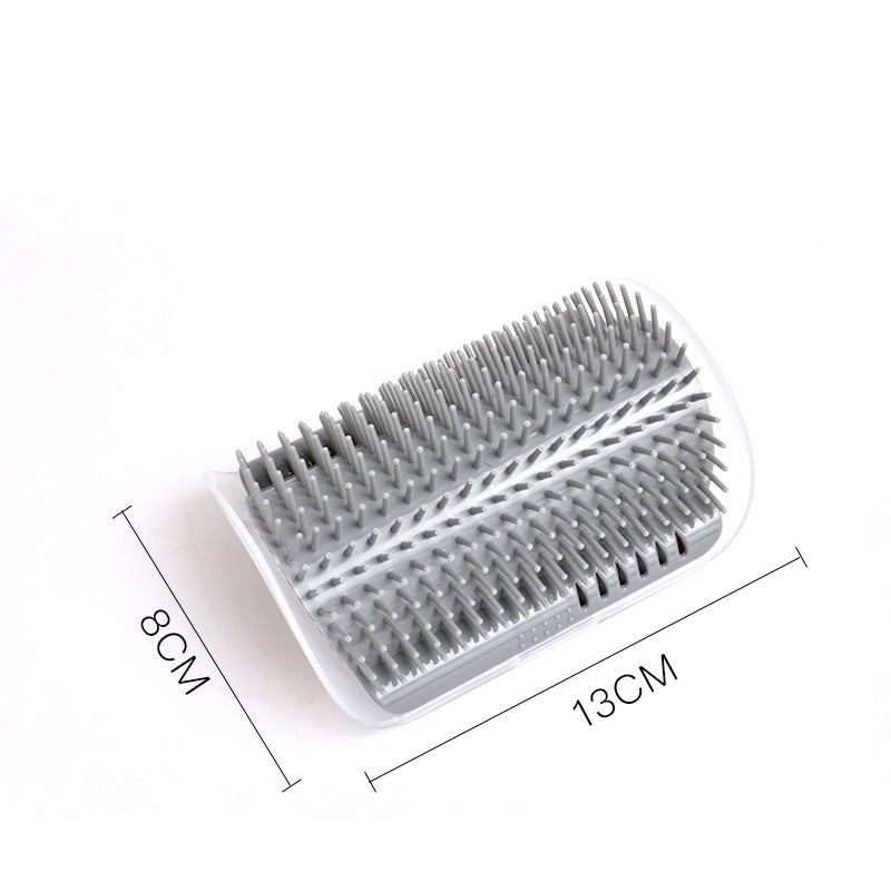 Self-Grooming Cat Brush Wall-Mounted Rubbing Device