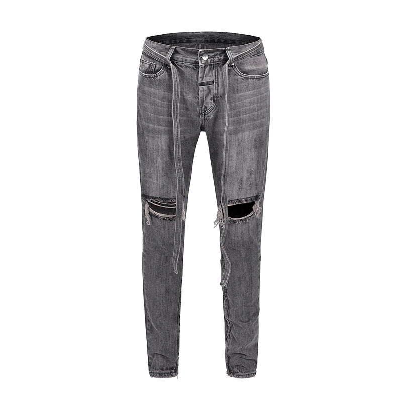 Men's Zippered Jeans