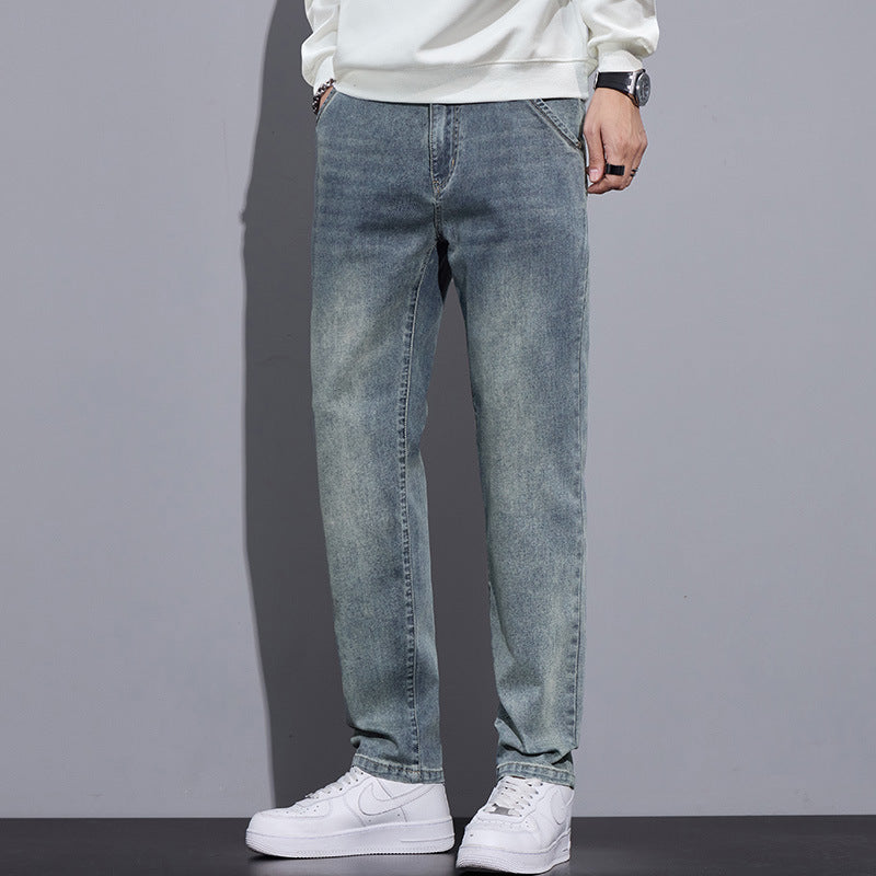Men's Loose Fit Wide Leg Denim Jeans