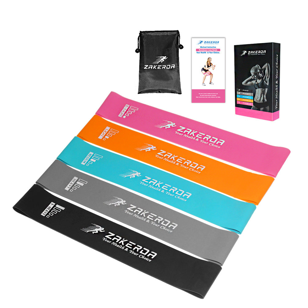 Yoga & Pilates Rubber Resistance Bands – Indoor & Outdoor Fitness Workout (0.35mm–1.1mm)
