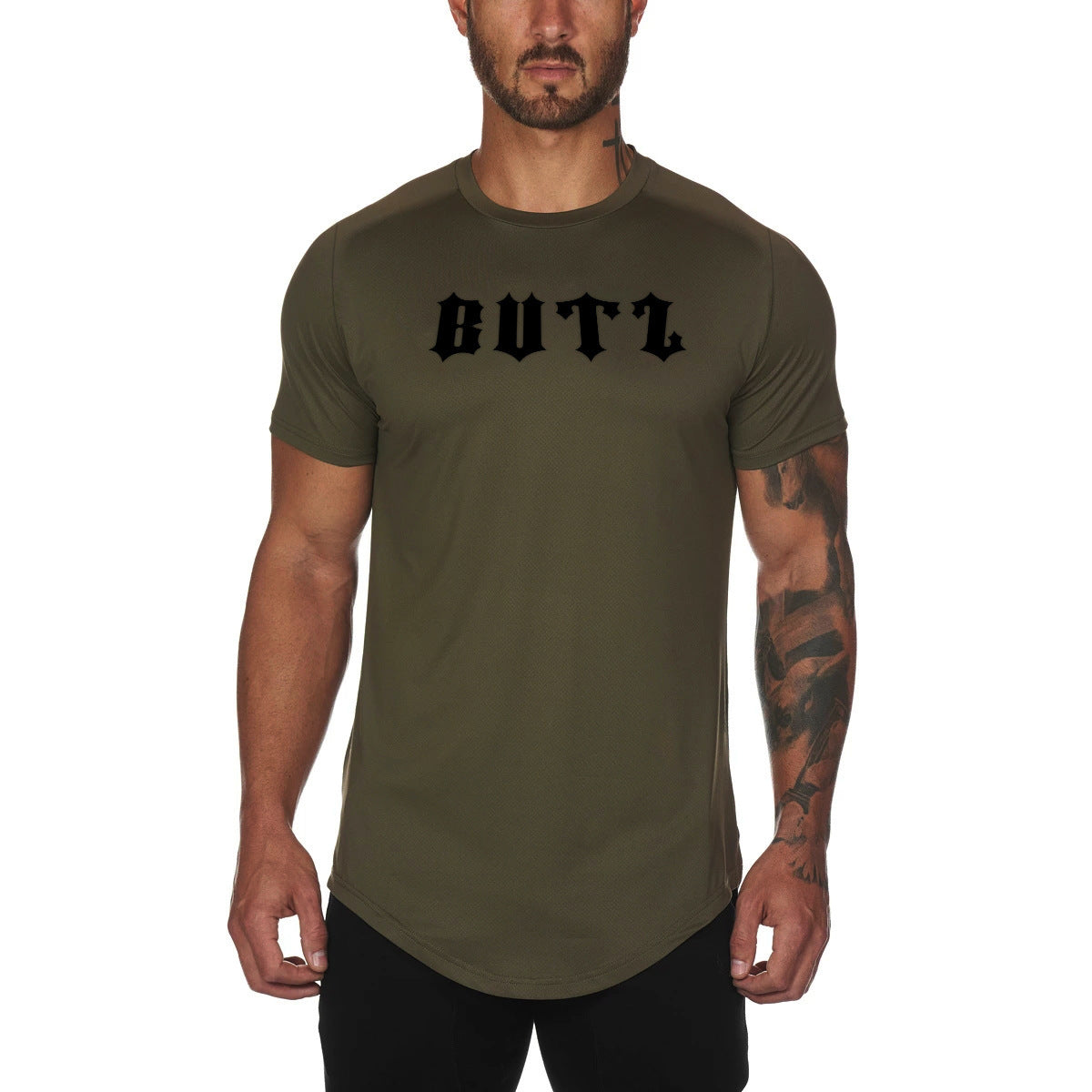 Men’s Plain Gym Fitness T Shirt Custom Sports Wear