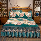 Single-Piece Short Plush Bed Cover – Soft Cozy Bedding for Bedroom