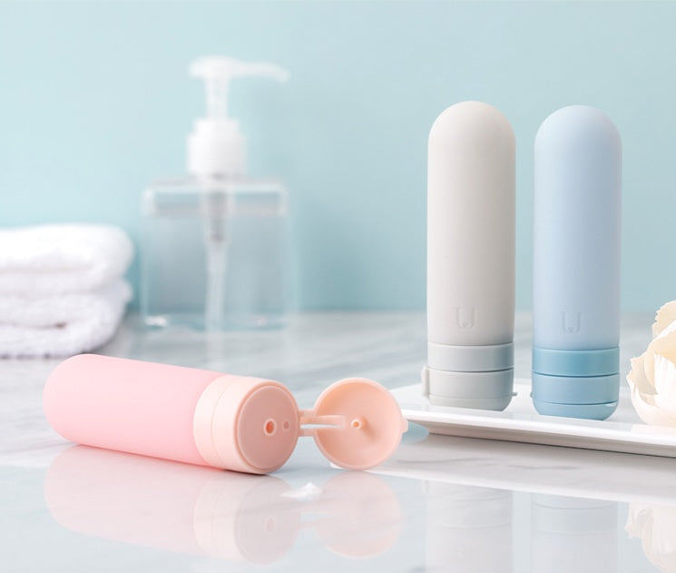Silicone Travel Cosmetic Bottles – Portable Refillable Storage Containers